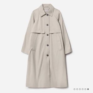 Everlane Long Mac Coat - XXS - Stone